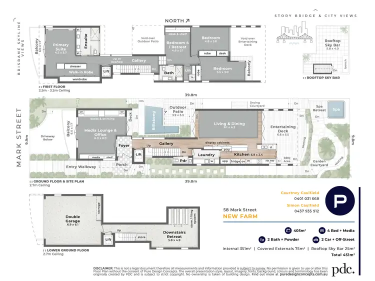 Floorplan of Homely house listing, 58 Mark Street, New Farm QLD 4005