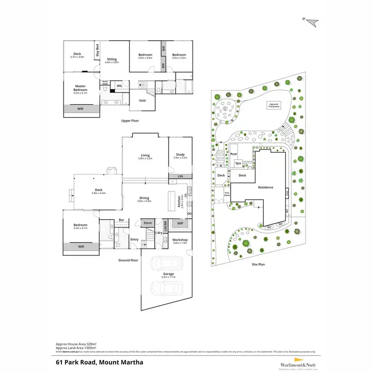 Floorplan of Homely house listing, 61 Park Road, Mount Martha VIC 3934
