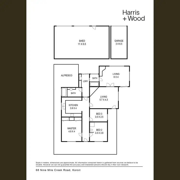 Floorplan of Homely house listing, 68 Nine Mile Creek Road, Koroit VIC 3282