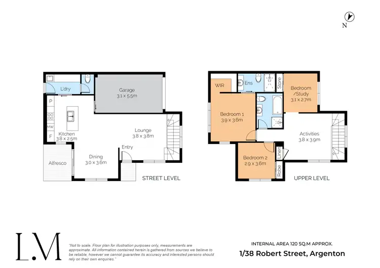 Floorplan of Homely townhouse listing, 1/38 Robert Street, Argenton NSW 2284