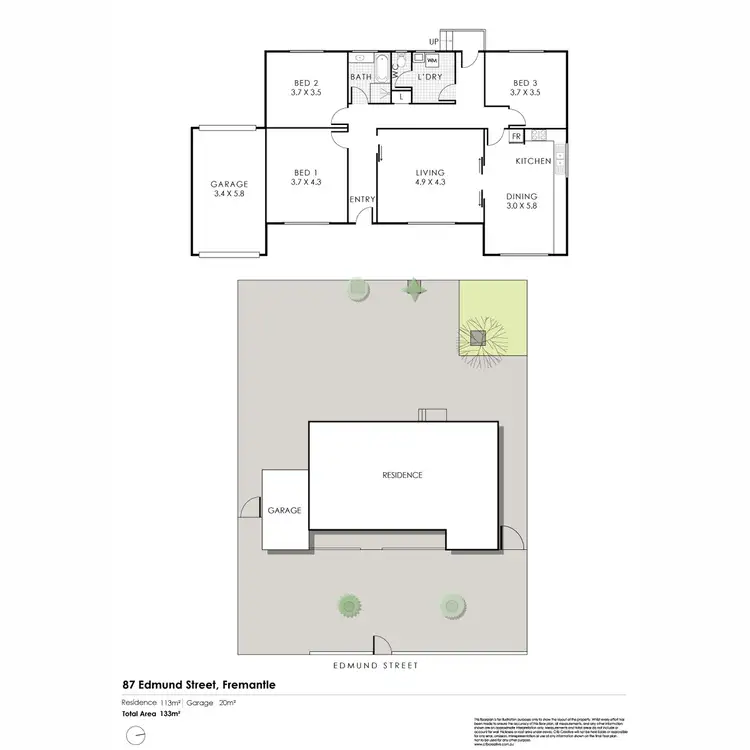 Floorplan of Homely house listing, 87 Edmund Street, Fremantle WA 6160