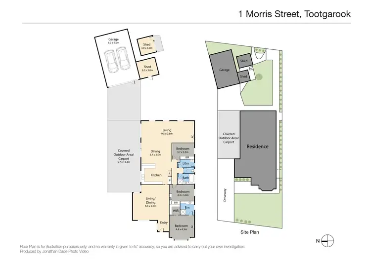 Floorplan of Homely house listing, 1 Morris Street, Tootgarook VIC 3941