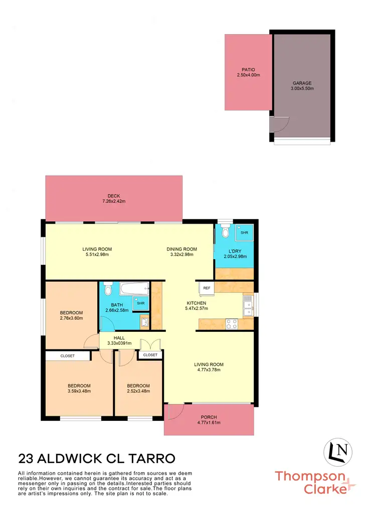 Floorplan of Homely house listing, 23 Aldwick Close, Tarro NSW 2322
