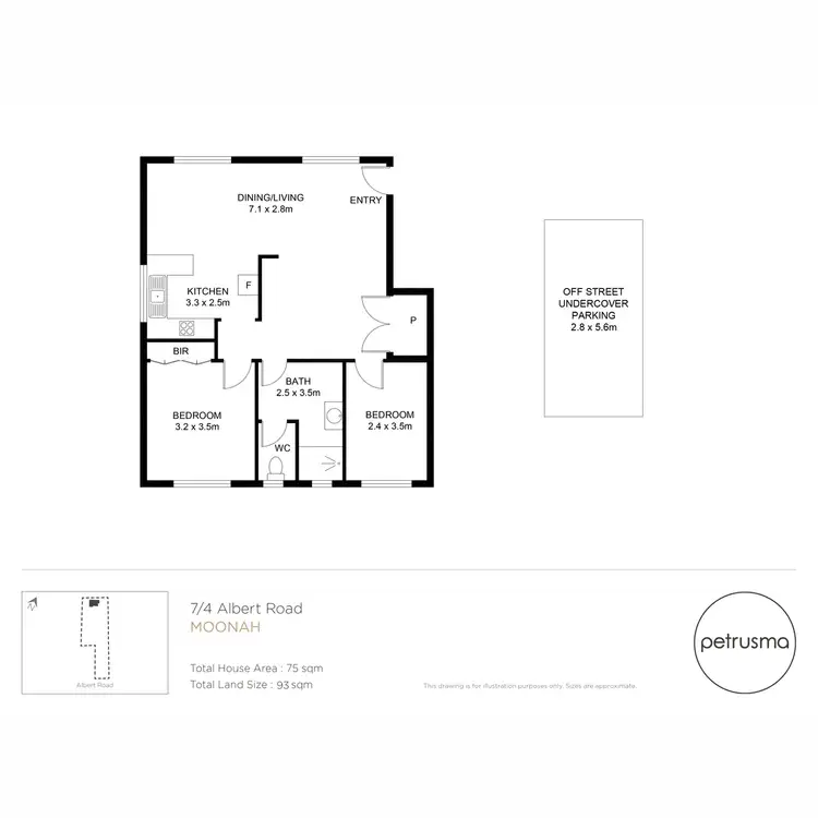 Floorplan of Homely flat listing, 7/4 Albert Road, Moonah TAS 7009