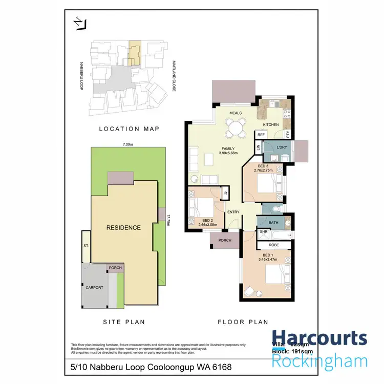 Floorplan of Homely unit listing, 5/10 Nabberu Loop, Cooloongup WA 6168