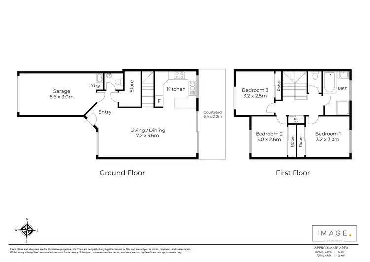 Floorplan of Homely townhouse listing, 26/4 Bushmead Street, Nerang QLD 4211