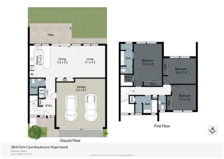 Floorplan of Homely townhouse listing, 28/6 Park Cove Boulevard, Hope Island QLD 4212
