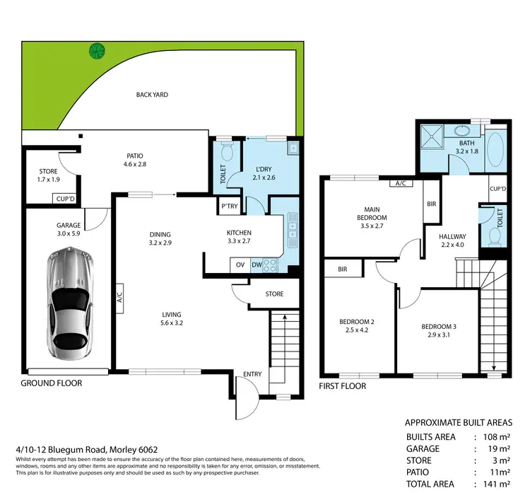 Floorplan of Homely house listing, 4/10-12 Bluegum Road, Morley WA 6062