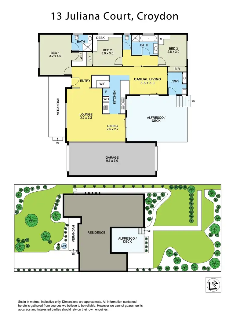 Floorplan of Homely house listing, 13 Juliana Court, Croydon VIC 3136