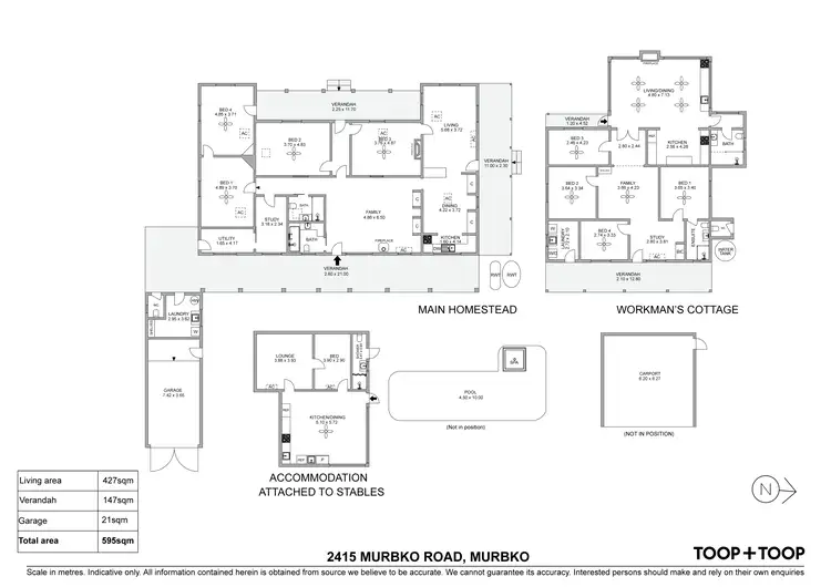 Floorplan of Homely rural property listing, 2415 Murbko Road, Murbko SA 5320