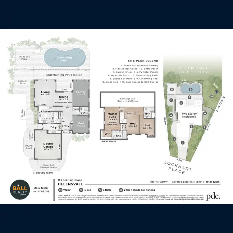 Floorplan of Homely house listing, 11 Lockhart Place, Helensvale QLD 4212
