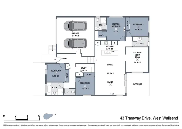 Floorplan of Homely house listing, 43 Tramway Drive, West Wallsend NSW 2286