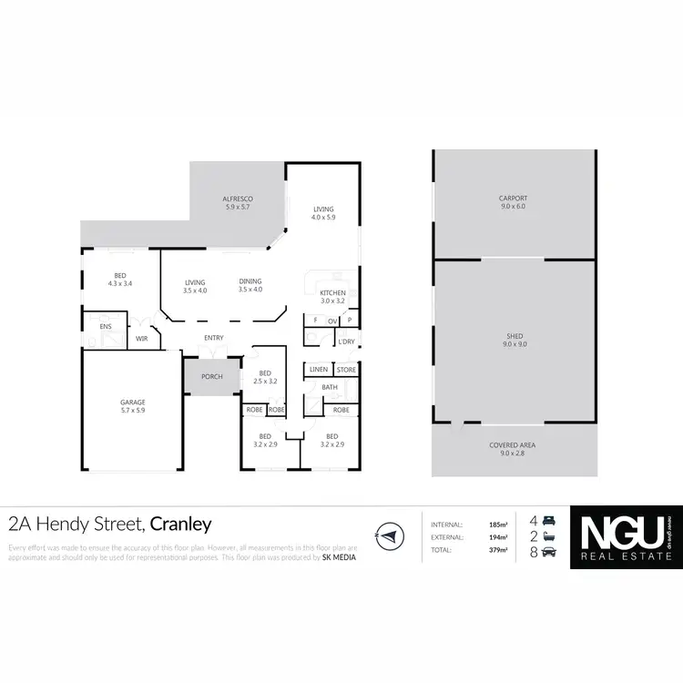 Floorplan of Homely house listing, 2a Hendy Street, Cranley QLD 4350