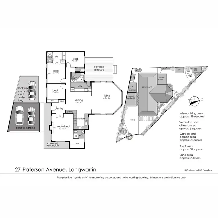 Floorplan of Homely house listing, 27 Paterson Avenue, Langwarrin VIC 3910