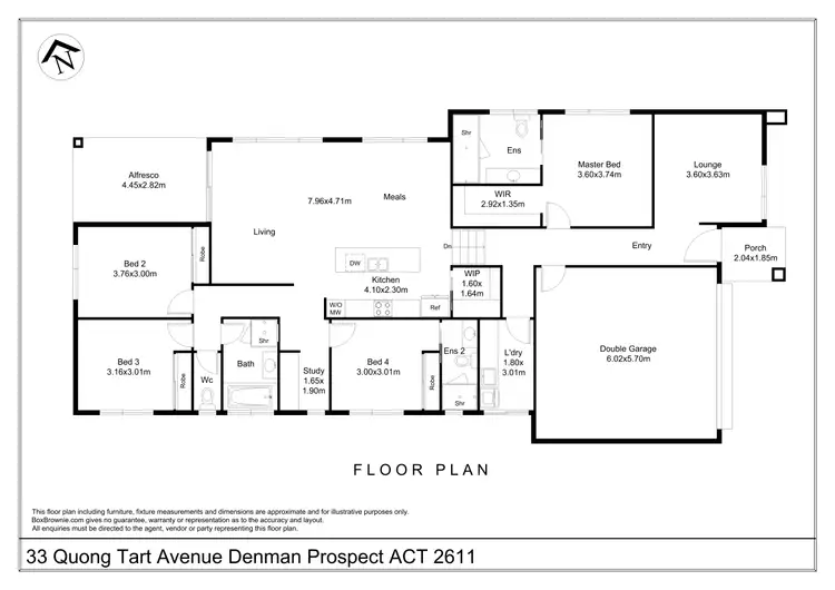 Floorplan of Homely house listing, 33 Quong Tart Avenue, Denman Prospect ACT 2611