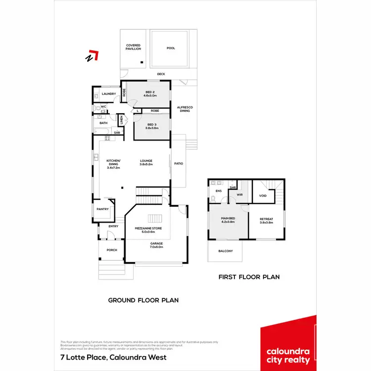 Floorplan of Homely house listing, 7 Lotte Place, Caloundra West QLD 4551