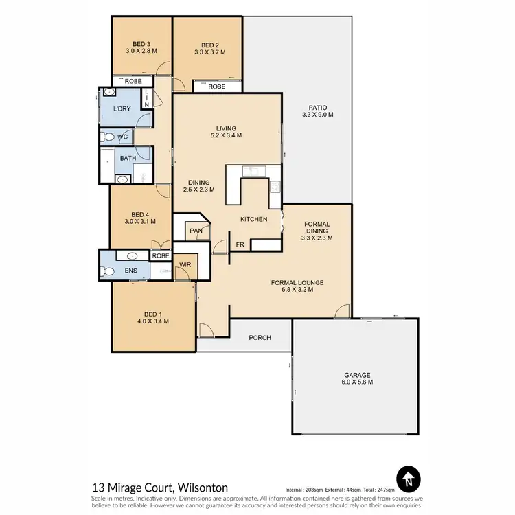 Floorplan of Homely house listing, 13 Mirage Court, Wilsonton QLD 4350