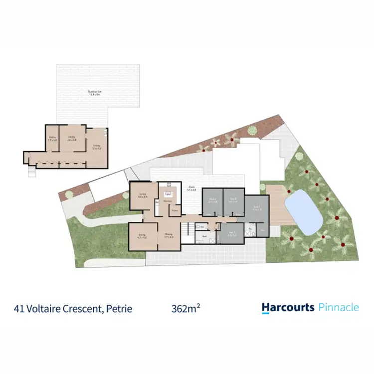 Floorplan of Homely house listing, 41 Voltaire Crescent, Petrie QLD 4502