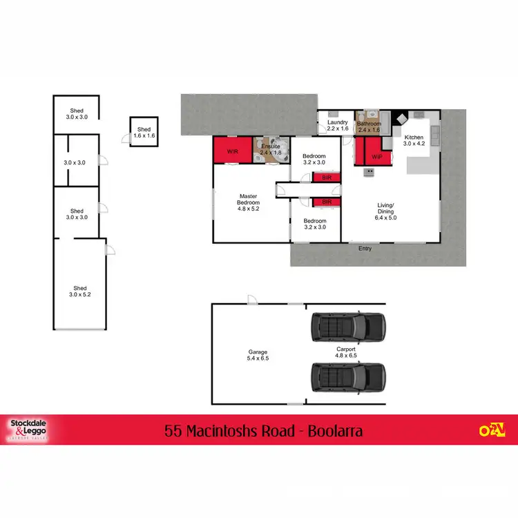 Floorplan of Homely house listing, 55 MacIntoshs Road, Boolarra VIC 3870