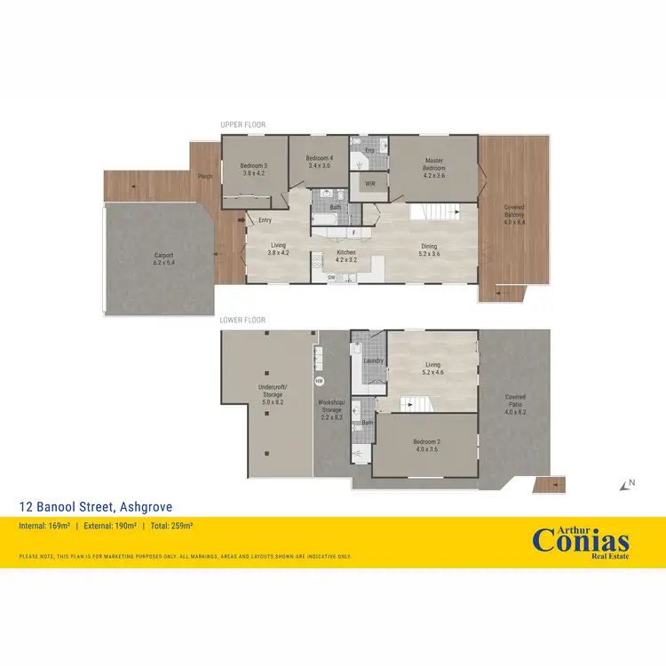 Floorplan of Homely house listing, 12 Banool Street, Ashgrove QLD 4060