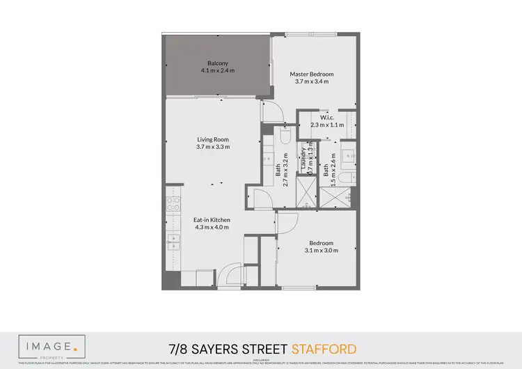 Floorplan of Homely unit listing, 7/8 Sayers Street, Stafford QLD 4053
