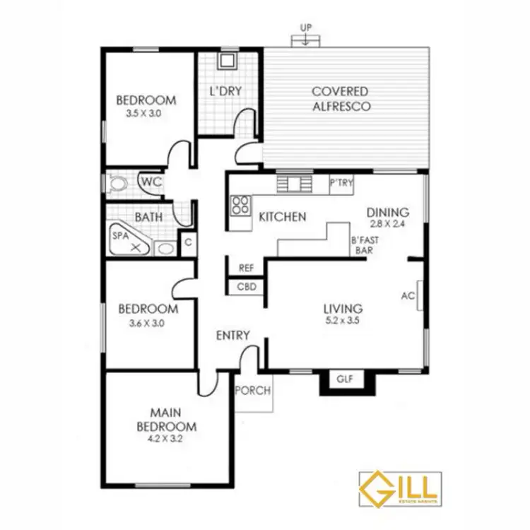 Floorplan of Homely house listing, 135 Rosslyn Avenue, Seaford VIC 3198