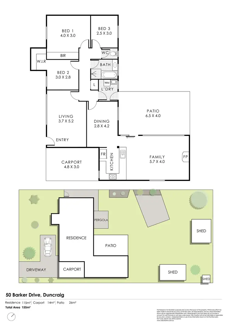 Floorplan of Homely house listing, 50 Barker Drive, Duncraig WA 6023
