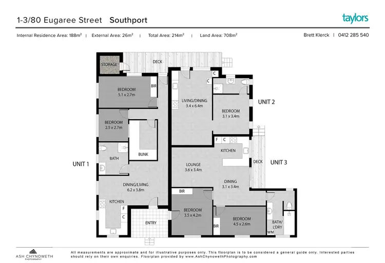 Floorplan of Homely block of units listing, 80-82 Eugaree Street, Southport QLD 4215