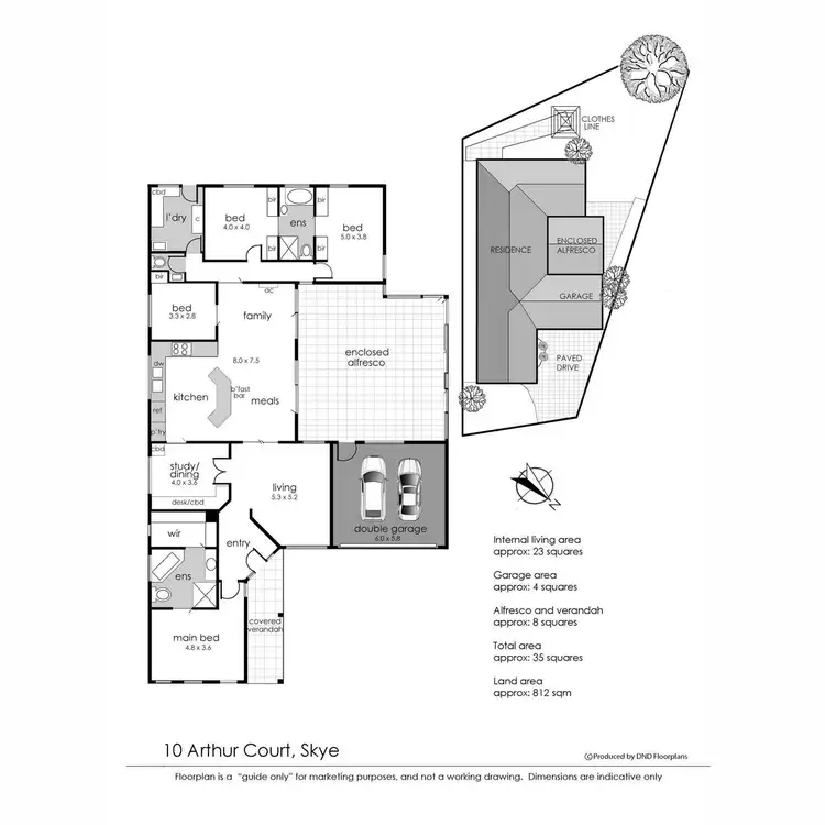 Floorplan of Homely house listing, 10 Arthur Court, Skye VIC 3977