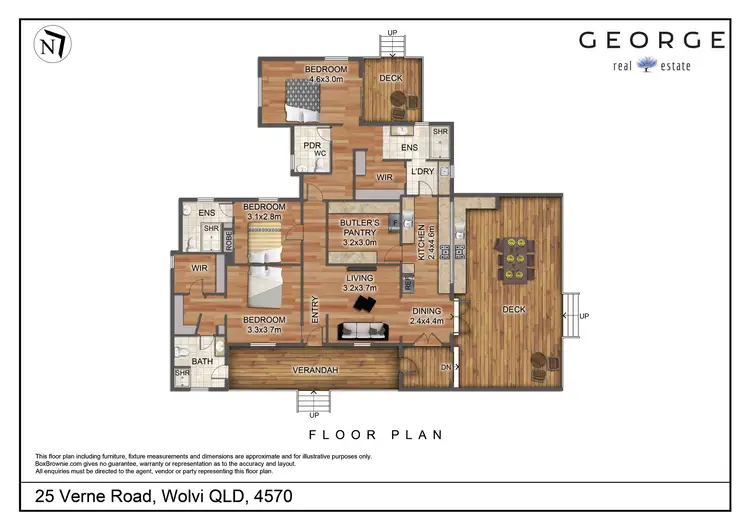 Floorplan of Homely house listing, 25 Verne Road, Wolvi QLD 4570