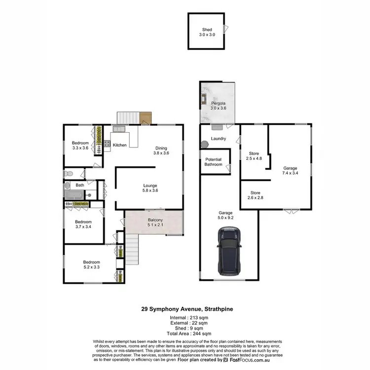 Floorplan of Homely house listing, 29 Symphony Avenue, Strathpine QLD 4500