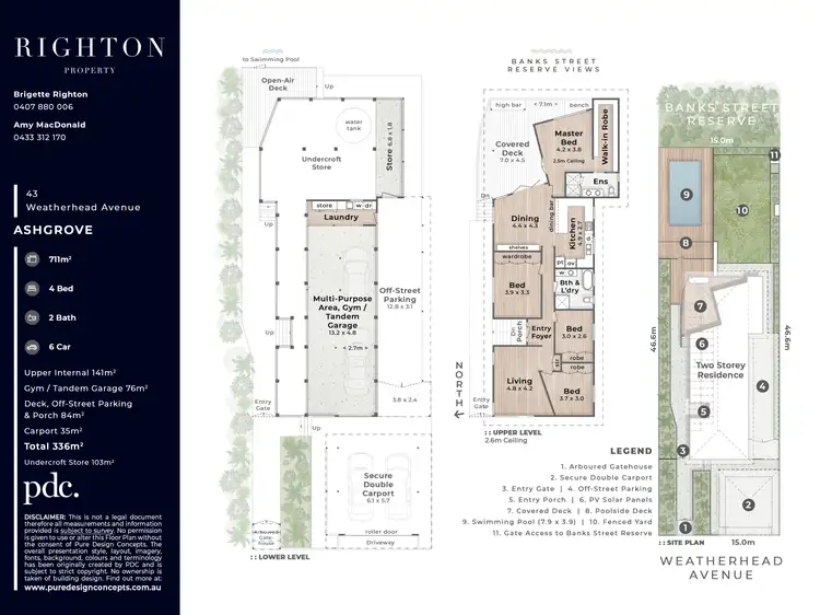 Floorplan of Homely house listing, 43 Weatherhead Avenue, Ashgrove QLD 4060