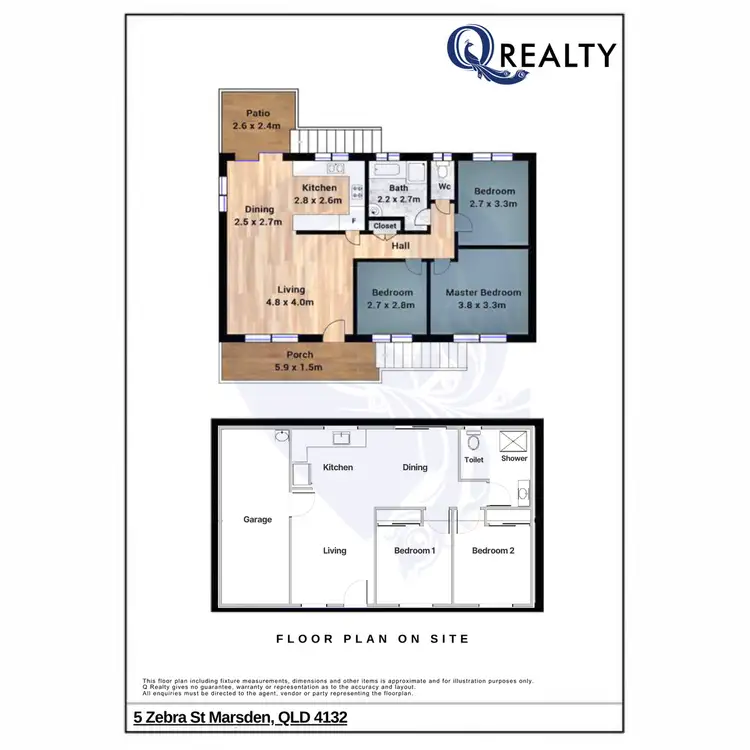Floorplan of Homely house listing, 5 Zebra Street, Marsden QLD 4132