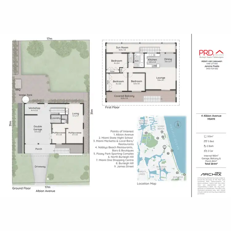 Floorplan of Homely house listing, 4 Albion Avenue, Miami QLD 4220