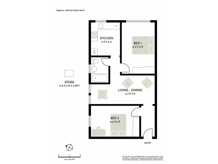 Floorplan of Homely apartment listing, 3/164 Glebe Point Road, Glebe NSW 2037