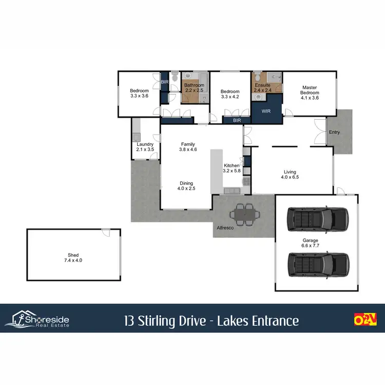 Floorplan of Homely house listing, 13 Stirling Drive, Lakes Entrance VIC 3909