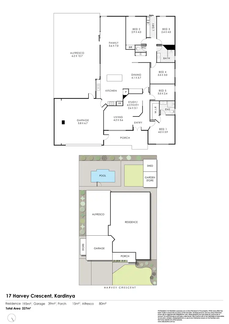 Floorplan of Homely house listing, 17 Harvey Crescent, Kardinya WA 6163