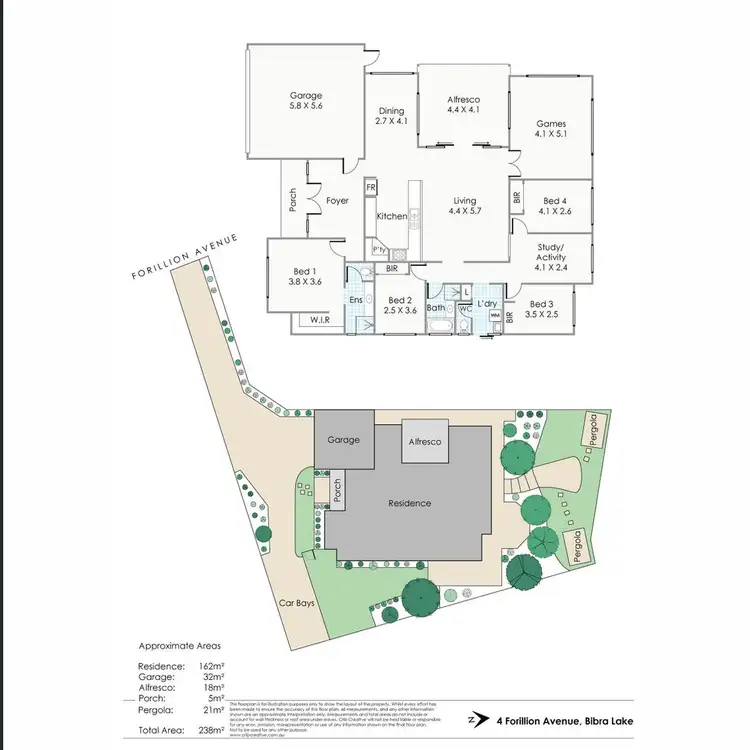 Floorplan of Homely house listing, 4 Forillion Avenue, Bibra Lake WA 6163
