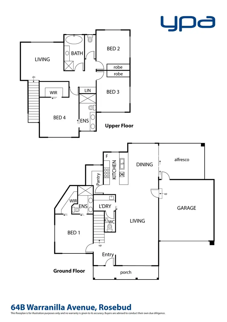 Floorplan of Homely house listing, 64B Warranilla Avenue, Rosebud VIC 3939