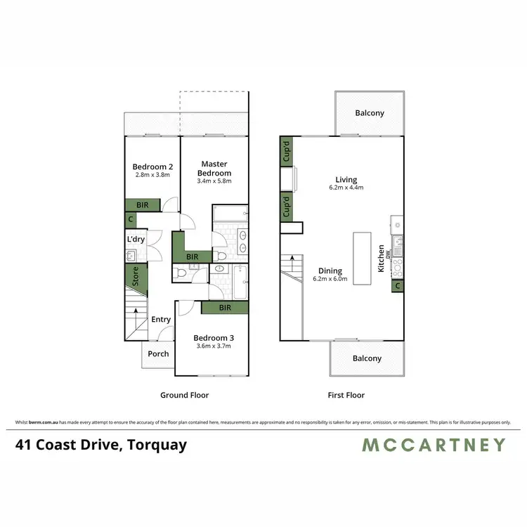 Floorplan of Homely townhouse listing, 41 Coast Drive, Torquay VIC 3228