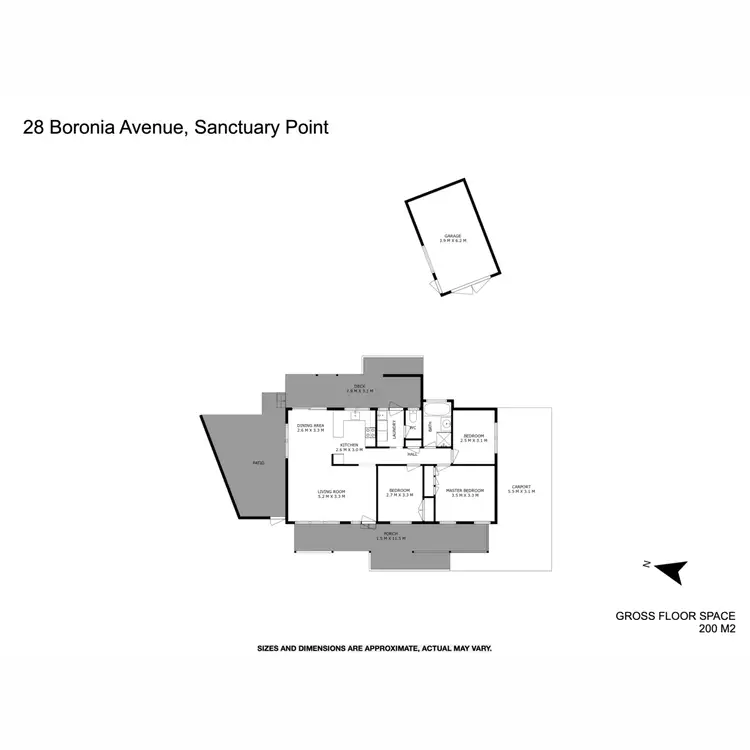 Floorplan of Homely house listing, 28 Boronia Avenue, Sanctuary Point NSW 2540