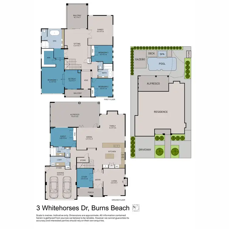 Floorplan of Homely house listing, 3 Whitehorses Drive, Burns Beach WA 6028