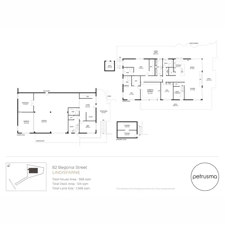 Floorplan of Homely house listing, 82 Begonia Street, Lindisfarne TAS 7015