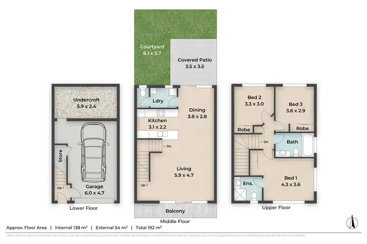 Floorplan of Homely townhouse listing, 5/2 Hewitt Street, Wilston QLD 4051