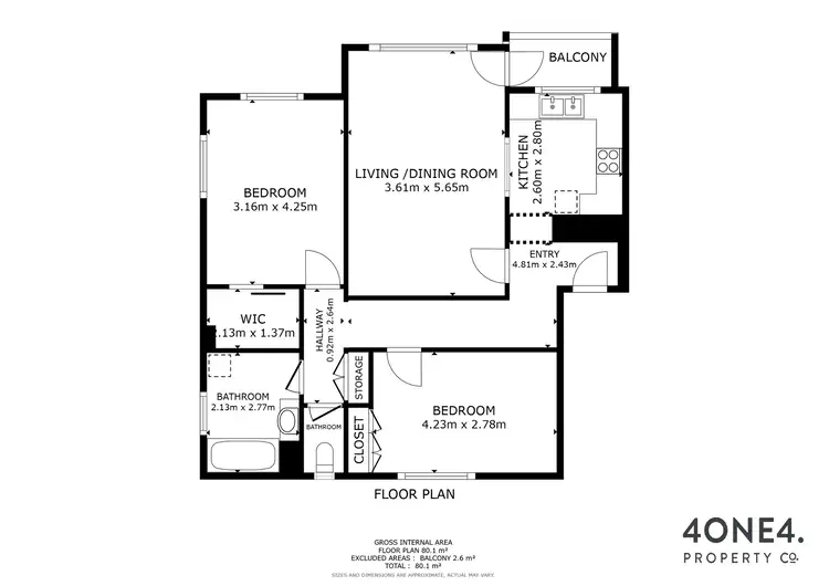Floorplan of Homely apartment listing, 4/2 Mansell Court, Sandy Bay TAS 7005