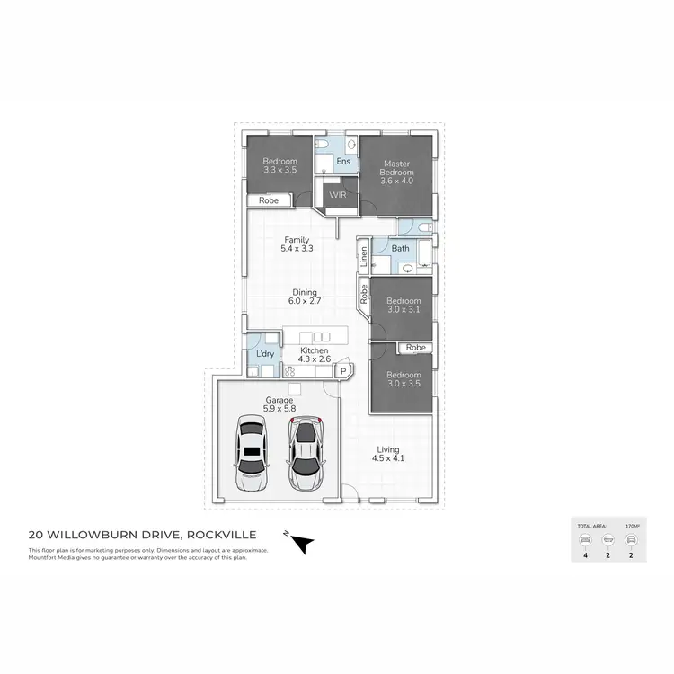 Floorplan of Homely house listing, 20 Willowburn Drive, Rockville QLD 4350