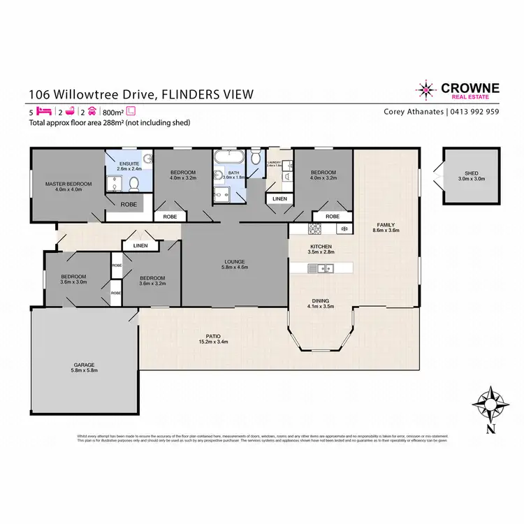 Floorplan of Homely house listing, 106 Willowtree Drive, Flinders View QLD 4305