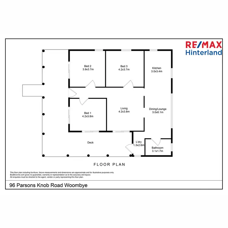 Floorplan of Homely house listing, 96 Parsons Knob Road, West Woombye QLD 4559