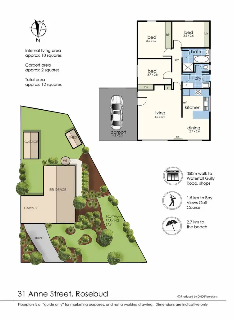 Floorplan of Homely house listing, 31 Anne Street, Rosebud VIC 3939