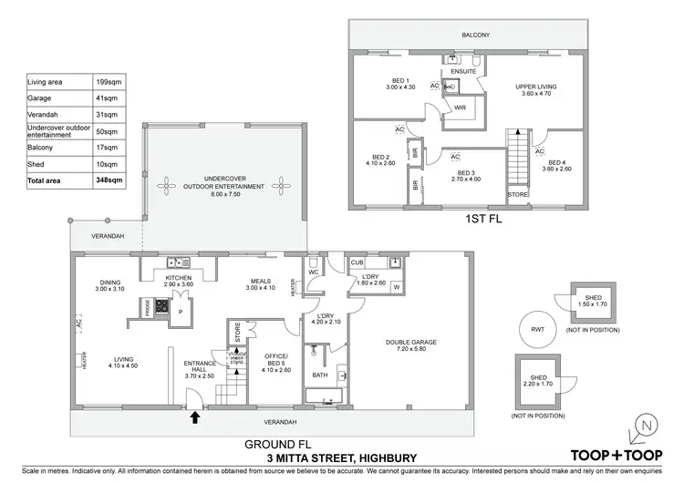 Floorplan of Homely house listing, 3 Mitta Street, Highbury SA 5089